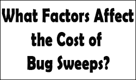 Bug Sweeping Cost Factors in Haywards Heath